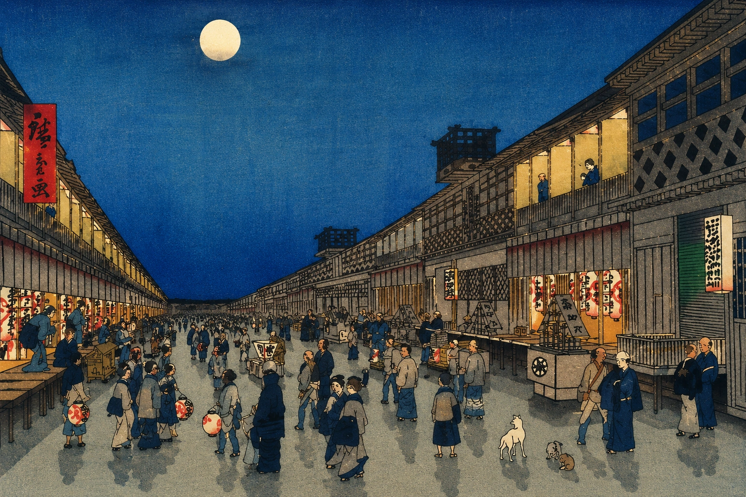 江戸庶民の夜