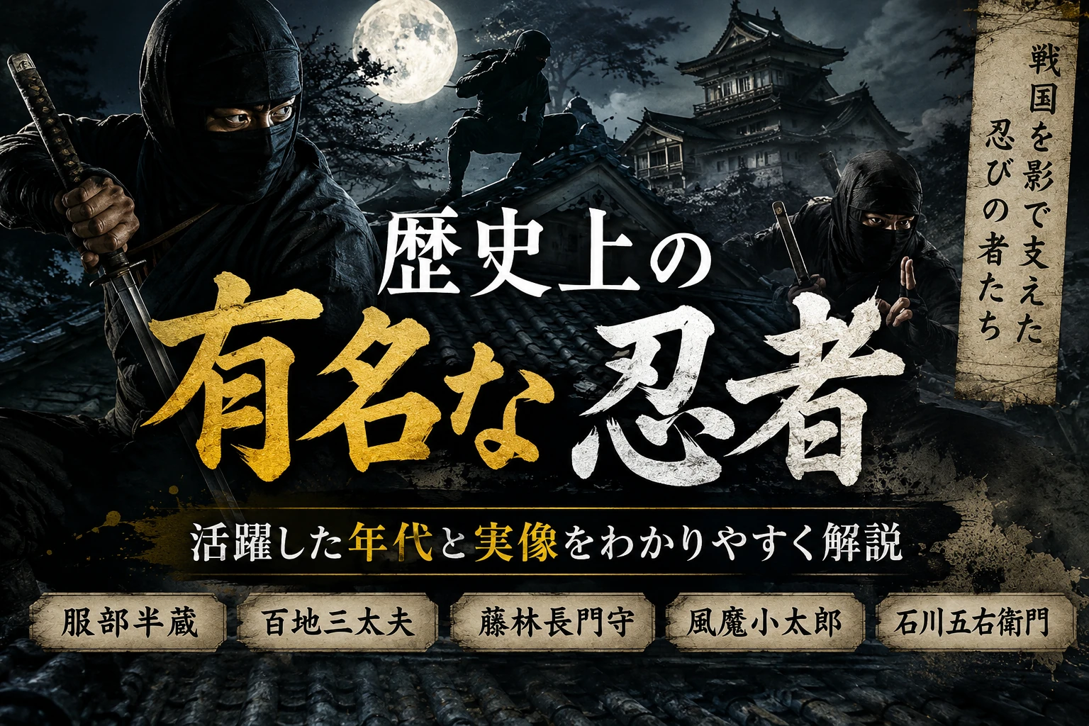 歴史上の有名な忍者